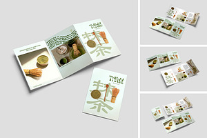 A5 Trifold Brochure Mockup, an Advertising Mockup by Pikachudesign