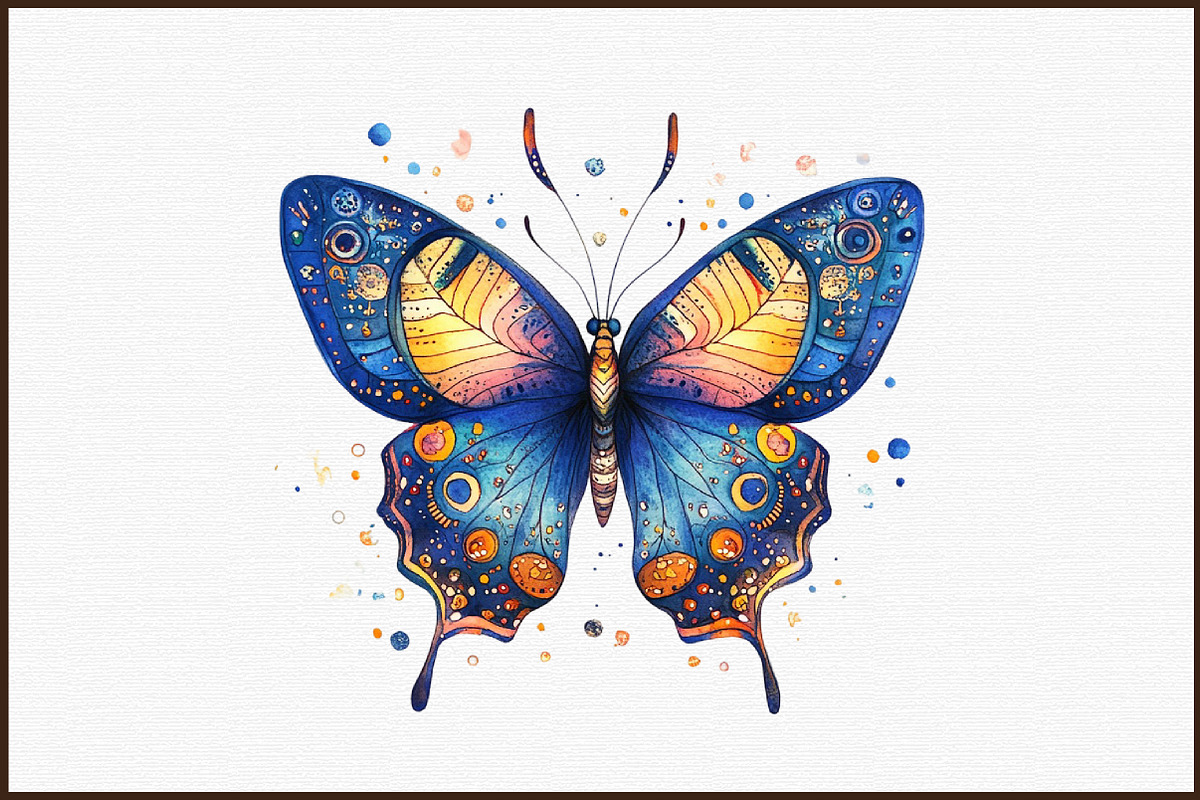 Watercolor Hippie Bundle Clipart, an Illustration by Sublimation Artist (Photo 3 of 6)