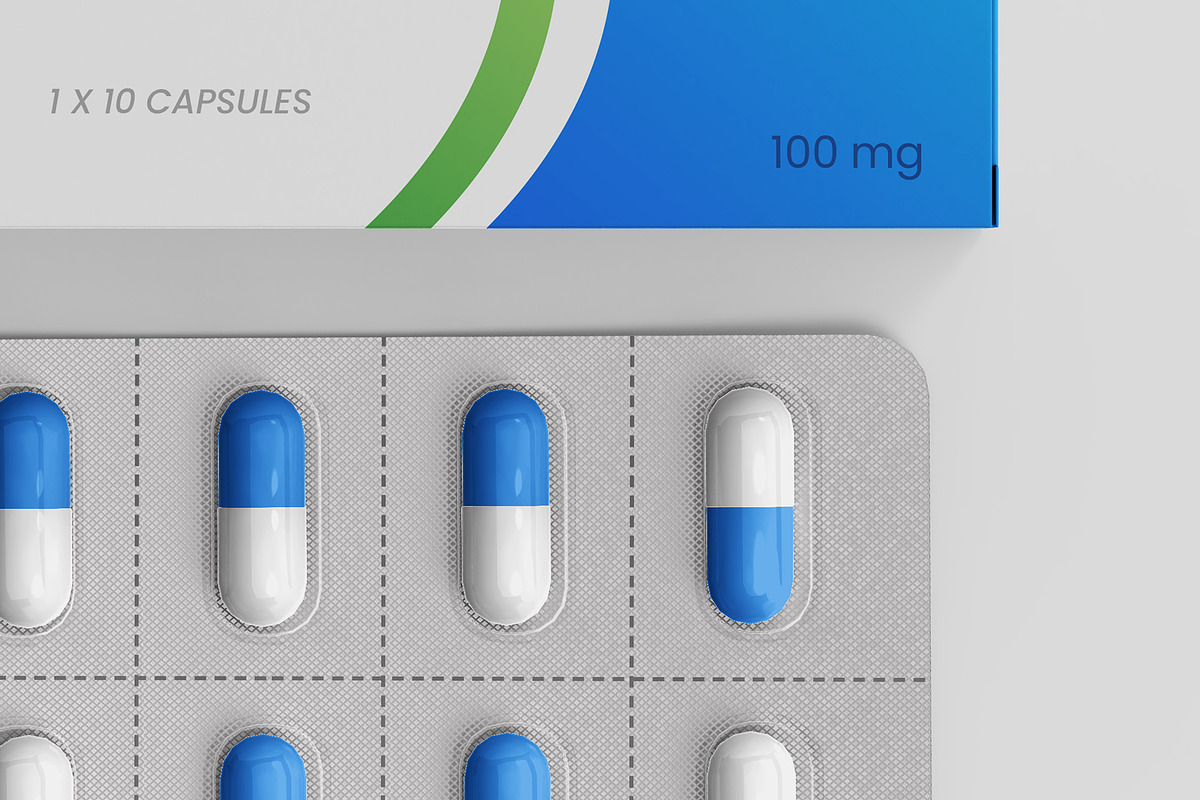 Medicine Pill Box Mockup - 8 views, a Packaging Mockup by Illusiongraphic (Photo 19 of 25)