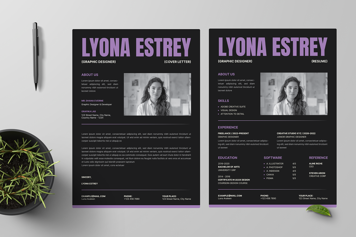 Modern Minimalist CV Resume, a Resume Template by Annora Studio (Photo 6 of 6)