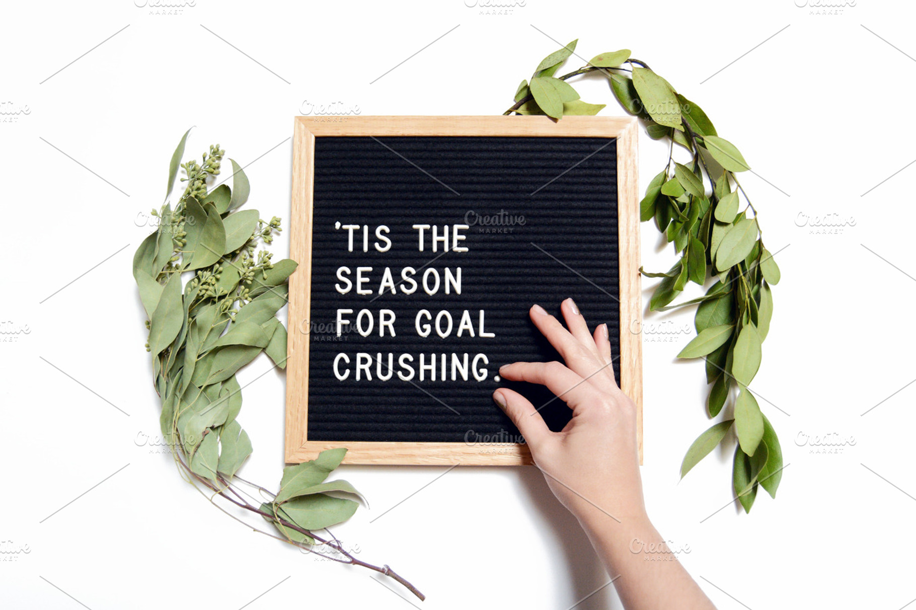 Goal Crushing Letter Board, a Beauty & Fashion Photo by Stitch & Shutter Stock