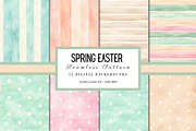 Spring Easter Watercolor Digital BG, a Background Graphic by Neon Studio (Thumbnail 1 of 6)