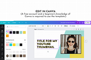 Yellow YouTube Branding Kit Canva, a Social Media Template by ltsdesigns (Thumbnail 5 of 5)
