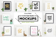 Frame mockup, a Print Template by Itsmesimon (Thumbnail 1 of 7)