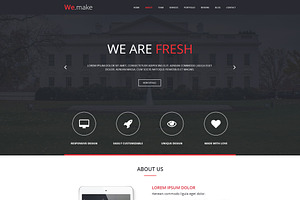 We.Make - Bootstrap 3 PSD Template