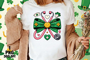 St. Patrick’s Day Nurse Bow PNG, an Illustration by Daily.Designs (Thumbnail 3 of 5)