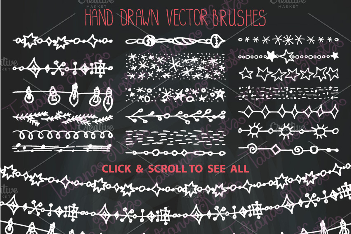 Holiday,Christmas Garland brushes, a Brush Add-On by Tatianakost49 (Photo 6 of 7)