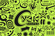 Y2K VECTOR SHAPES COLLECTION, a Pattern Graphic by craftlove (Thumbnail 1 of 14)