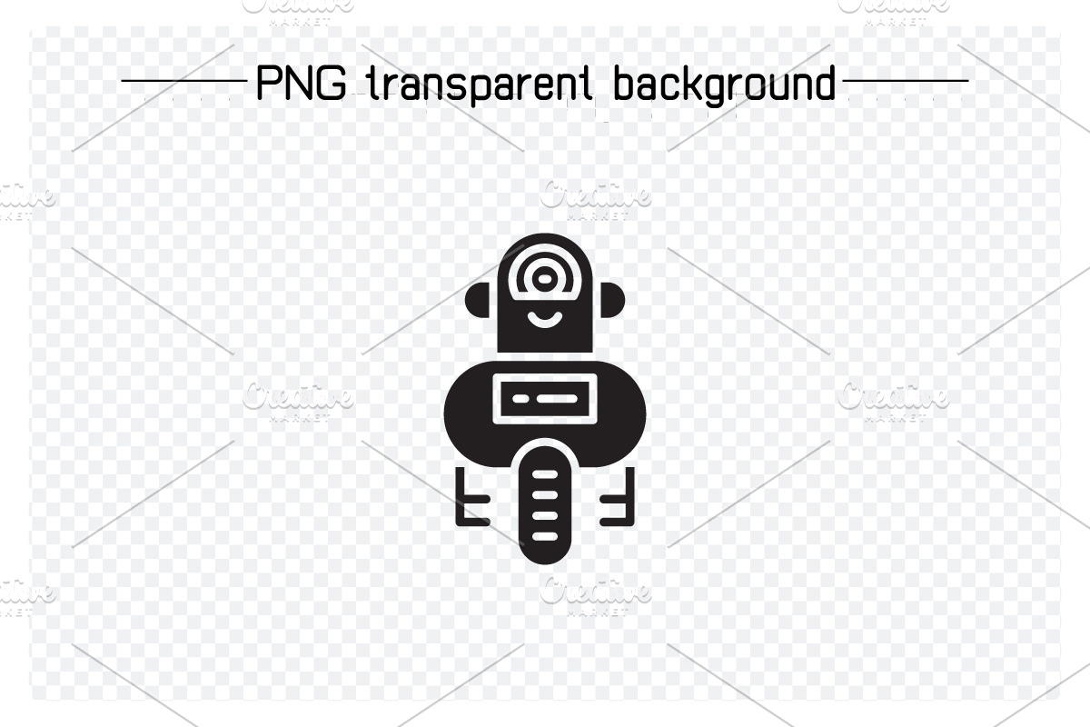 Smart Robot Avatars Set, a Solid Icon by Designfour (Photo 4 of 7)
