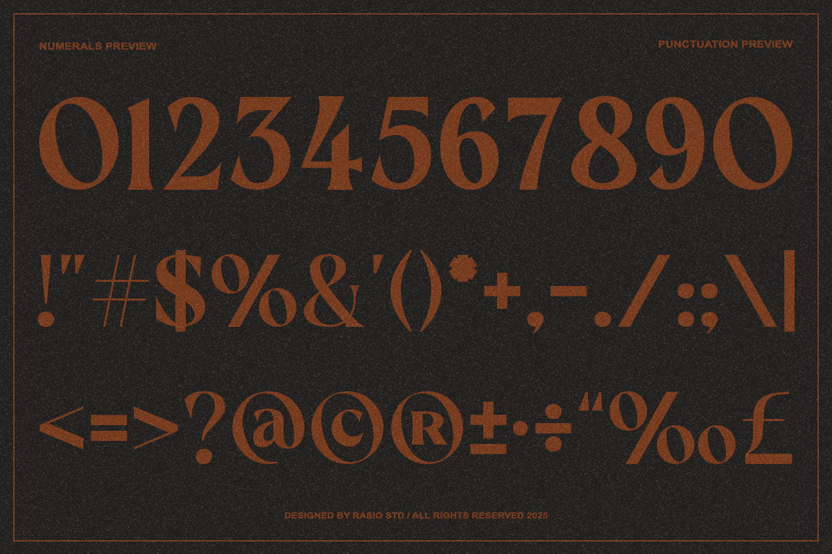 Eregine Retro Display Serif Font, a Serif Font by Rasio Studio (Photo 4 of 10)