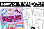 Beauty Stuff Bold and Easy Coloring, a Seasonal Illustration by Coco Bloom (Thumbnail 1 of 3)