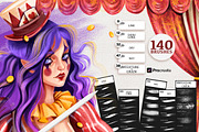 ULTIMATE WET & DRY PROCREATE BRUSHES, a Brush Add-On by AlexandraArt (Thumbnail 2 of 11)