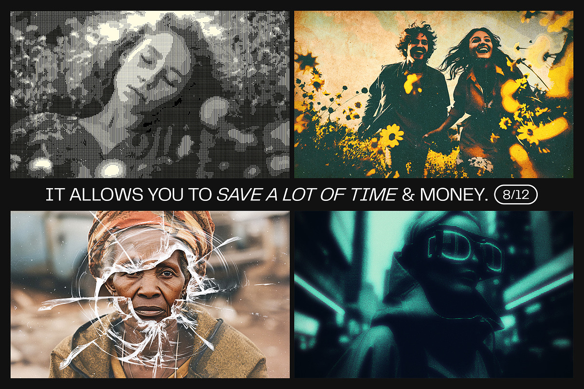 12 Photo Effect Templates, a Layer Style Add-On by iDoodle Studio (Photo 5 of 6)