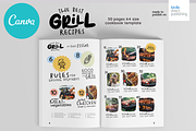 Grill Recipes Cookbook Template, a Magazine Template by DeLaGranSiete (Thumbnail 3 of 11)