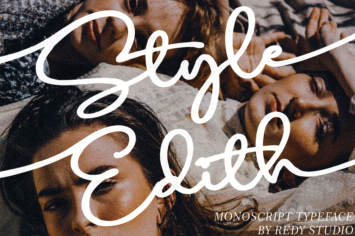 Style Edith – Monoscript Typeface, a Script Font by RedyStudio (Photo 1 of 8)