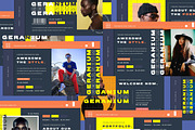 GERANIUM Google Slide Template, a Presentation Template by GridlineType (Thumbnail 1 of 9)
