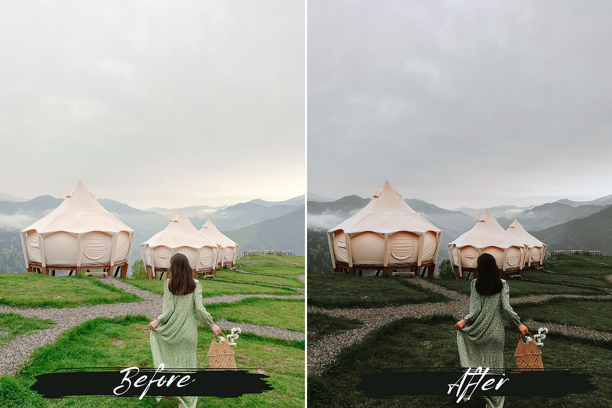 10 Moody Green Lightroom Presets, a Preset Add-On by MEPRESETS (Photo 7 of 9)