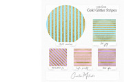 Gold Glitter Stripes Digital Paper, a Texture Graphic by Creative Matrix82 (Thumbnail 2 of 6)