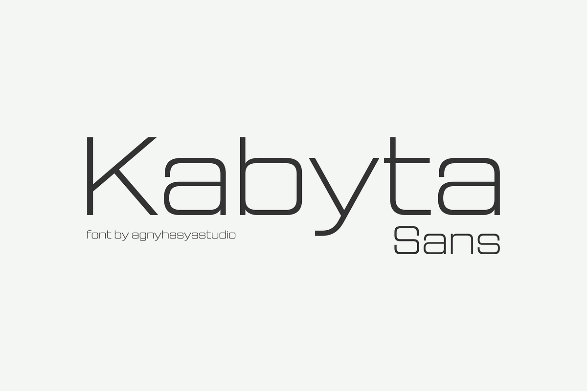kabyta Sans, a Sans Serif Font by agnyhasyastudio (Photo 1 of 14)