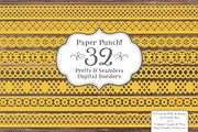 Sunshine Yellow Lace Borders, an Illustration by Amanda Ilkov (Thumbnail 2 of 5)