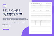 Food And Exercise Self Care Planner, a Stationery Template by shahsoft (Thumbnail 1 of 4)