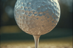 Golf ball stock image