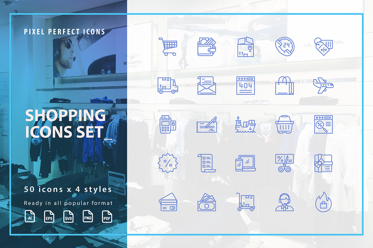 Shopping / E-commerce Icons Set, an Icon by kerismaker (Photo 1 of 5)