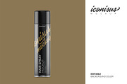 Hair Spray Mockup Template, a Packaging Mockup by iconisusmockup (Thumbnail 3 of 3)
