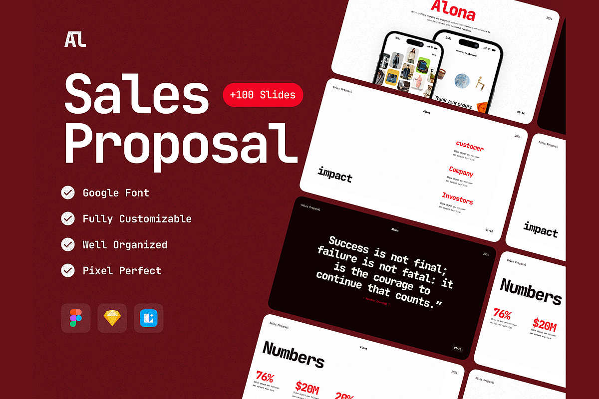 Alona Sales Proposal Deck, a Presentation Template by DjectStudio (Photo 1 of 4)