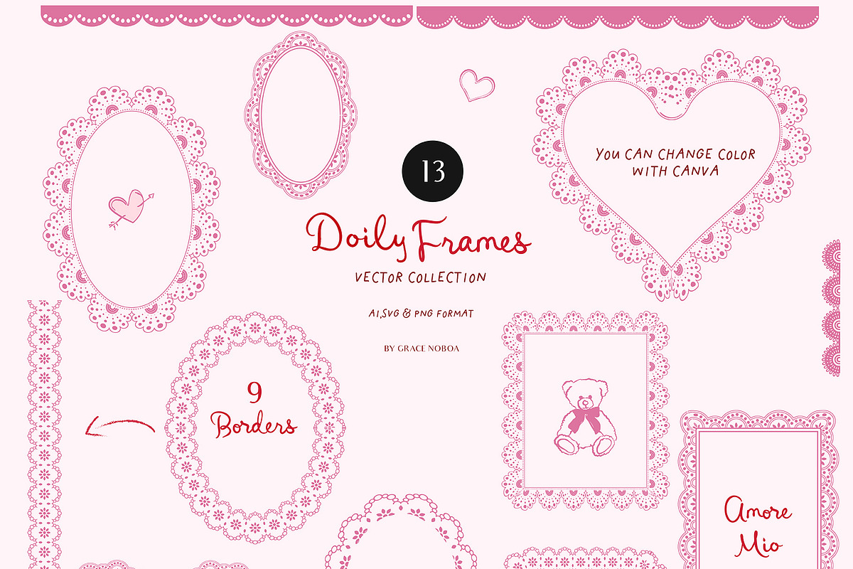 Valentine's day Hand Drawn Line art, an Object Graphic by Grace Noboa Illustrations (Photo 10 of 14)