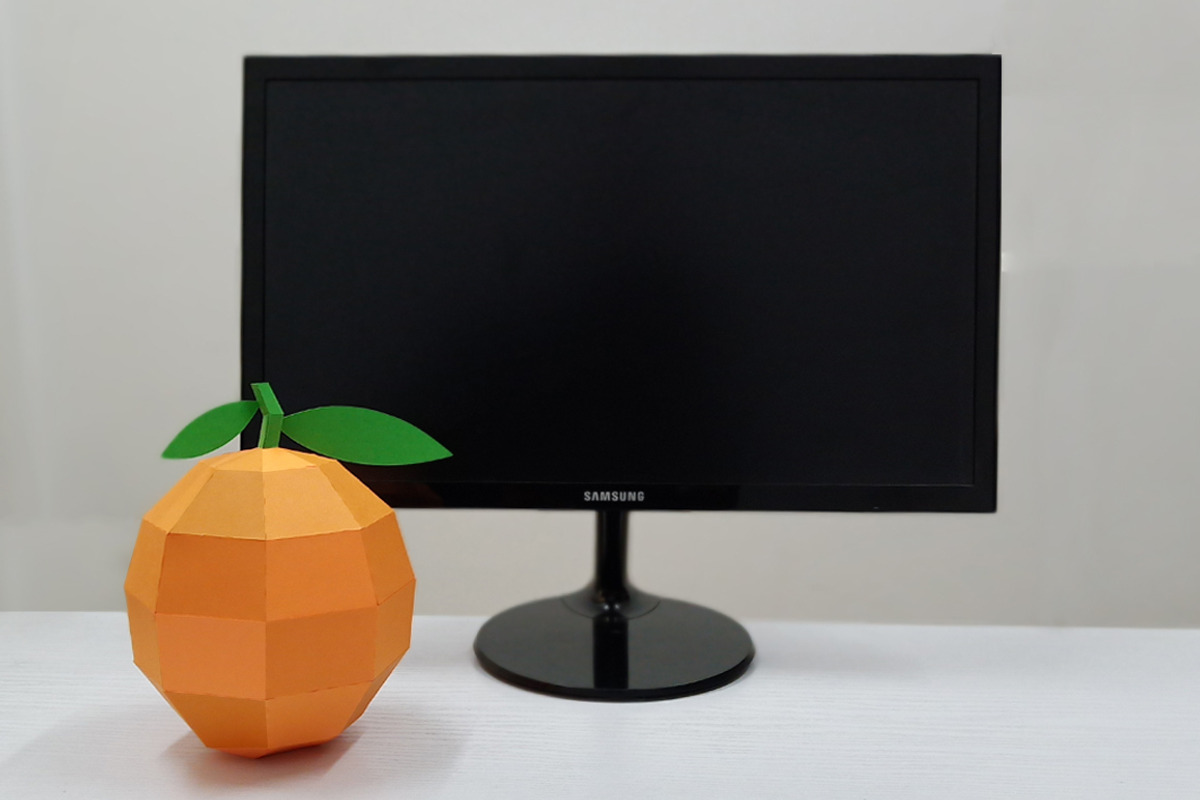 DIY Orange Model - 3d papercraft, a Templates & Theme by PAPER amaze