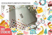 2026 calendar planner + sticker pack, a Graphic by Svitlana Kharchuk (Thumbnail 1 of 8)