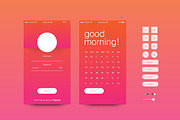 Daily UX UI Kit for App Design, a Background Graphic by Orange Graphics (Thumbnail 3 of 6)