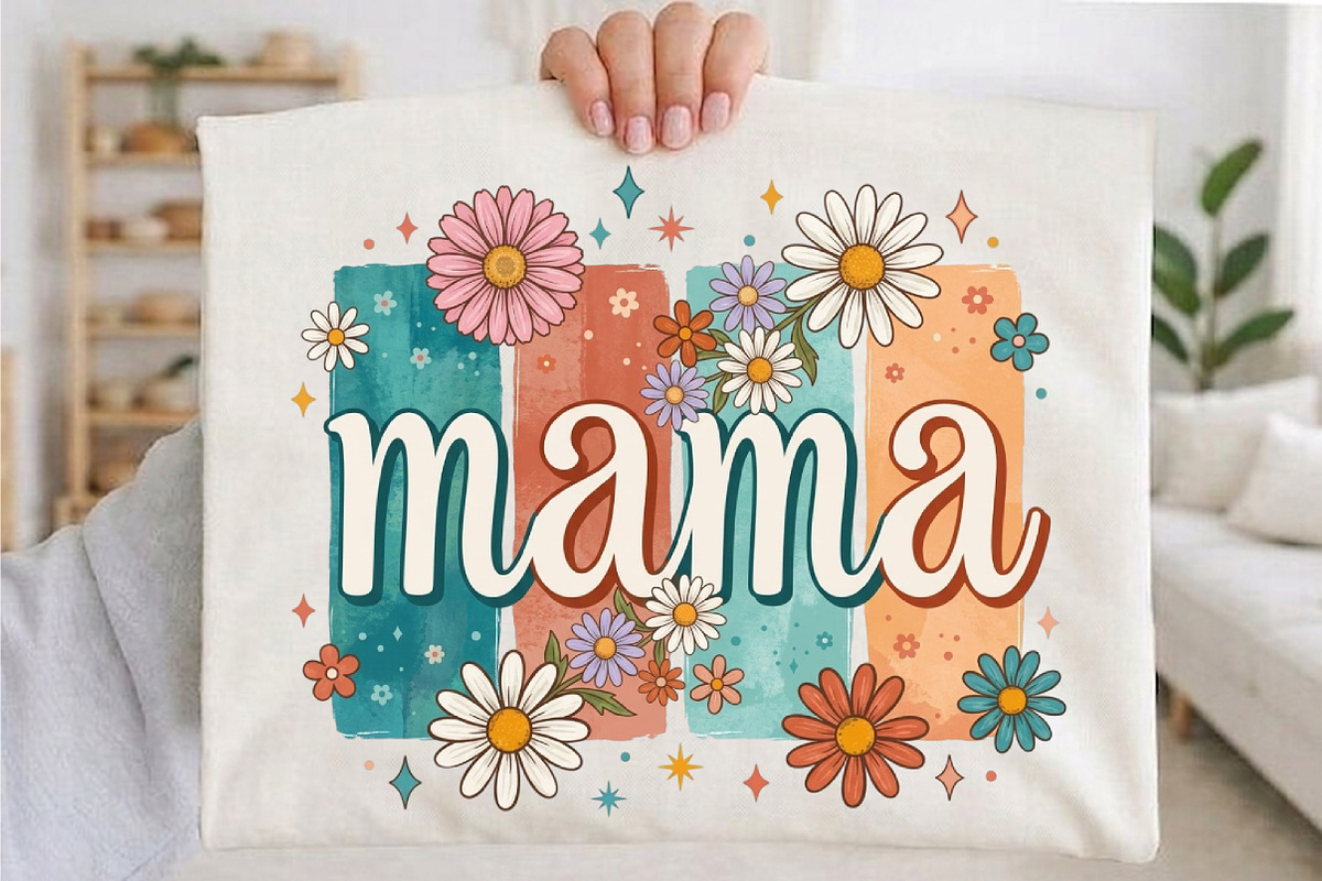 Boho Floral Mama Mother's Day PNG, an Illustration by designcity5 (Photo 4 of 4)