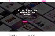 Uny AI - WP Theme & Flexible Builder, a WordPress Template by emagweb (Thumbnail 2 of 12)