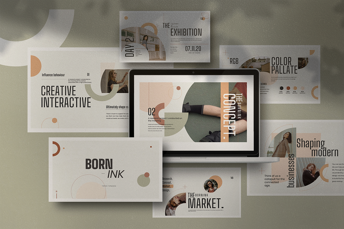 BORN - Ink Google Slide Template, a Presentation Template by Dirtytemp Studio (Photo 2 of 14)