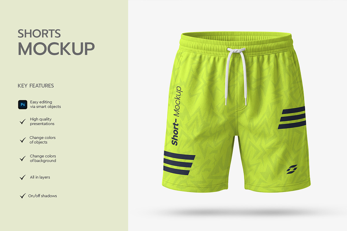 Shorts Mockup Template, a Bottom Mockup by graphypix (Photo 2 of 4)