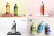 1-Liter Glass Bottle Mockup Set, a Cups & Container Mockup by Mirachma Project (Thumbnail 9 of 9)