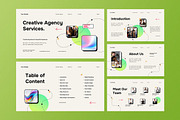Green Agency Service Google Slide, a Presentation Template by Aiyari Graphic (Thumbnail 2 of 5)