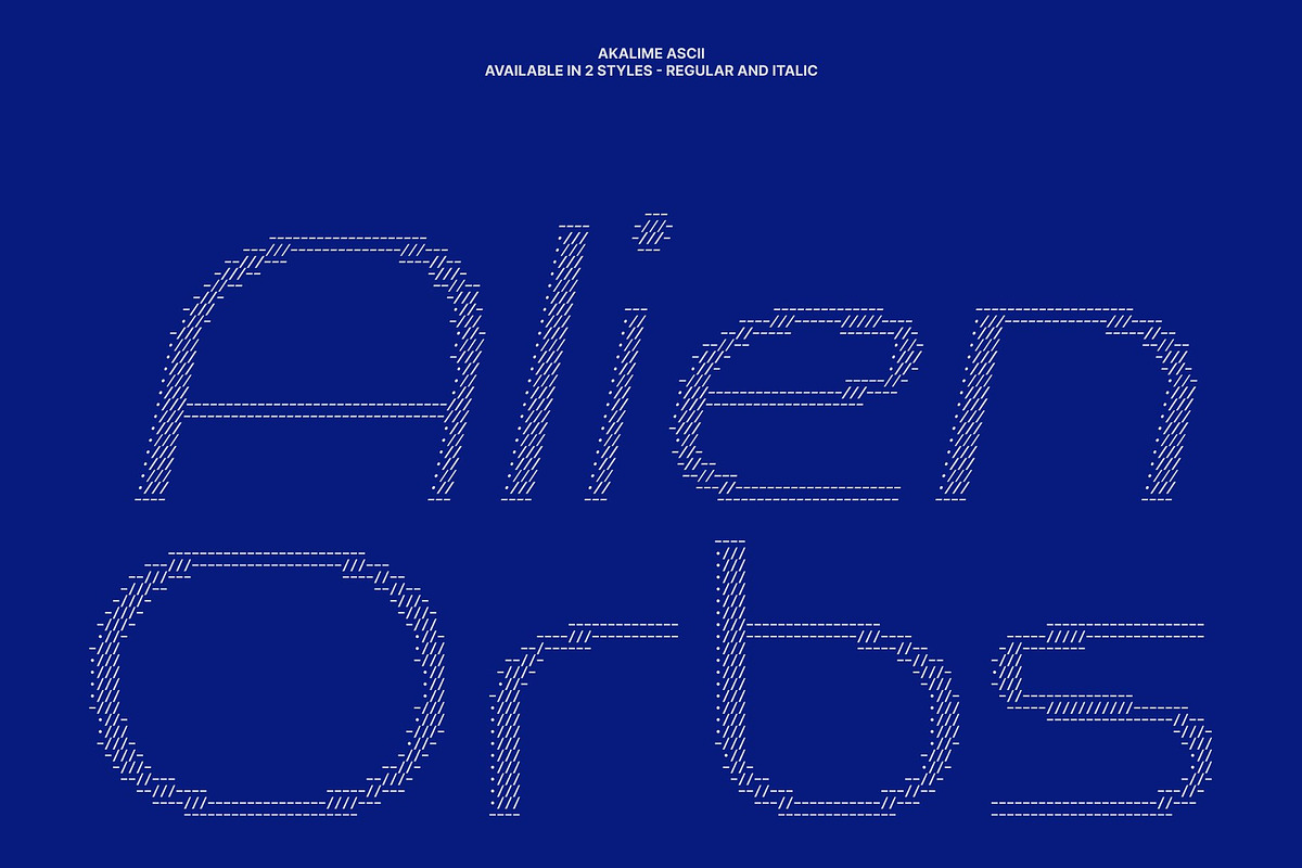 Akalime Ascii, a Sans Serif Font by Craft Supply Co. (Photo 2 of 8)
