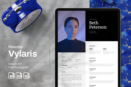 02 Resume CV Template | ATS Friendly, a Resume Template by Backhouse.Studio