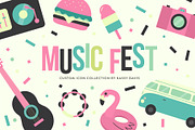 Music Fest Icon Collection, an Icon by GraphicsByKassy (Thumbnail 1 of 10)