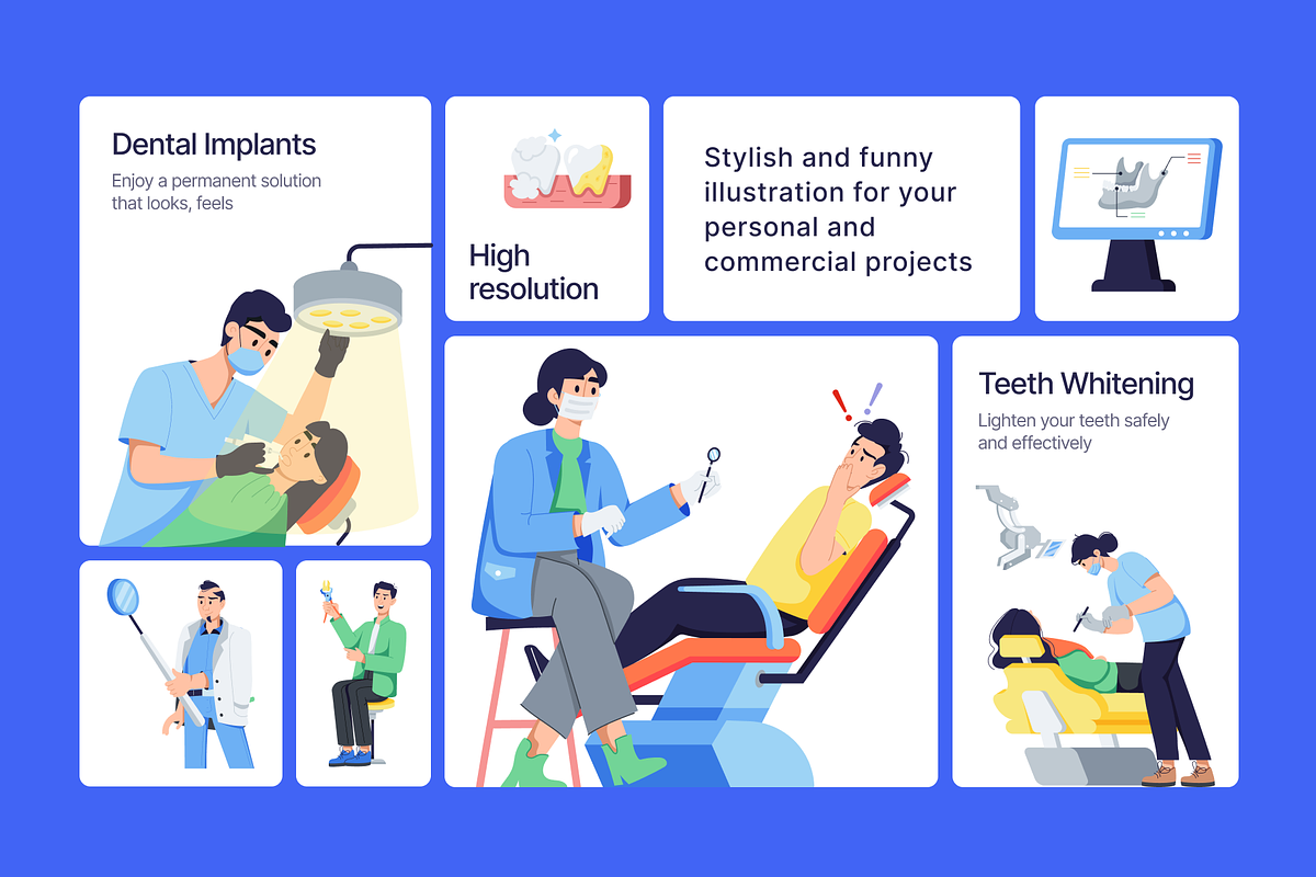 Animated Dentist Activities, a Person Illustration by Prosymbols (Photo 6 of 11)