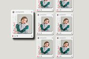 Instagram Post Mockup Set, a Print Template by Difa Design (Thumbnail 3 of 6)