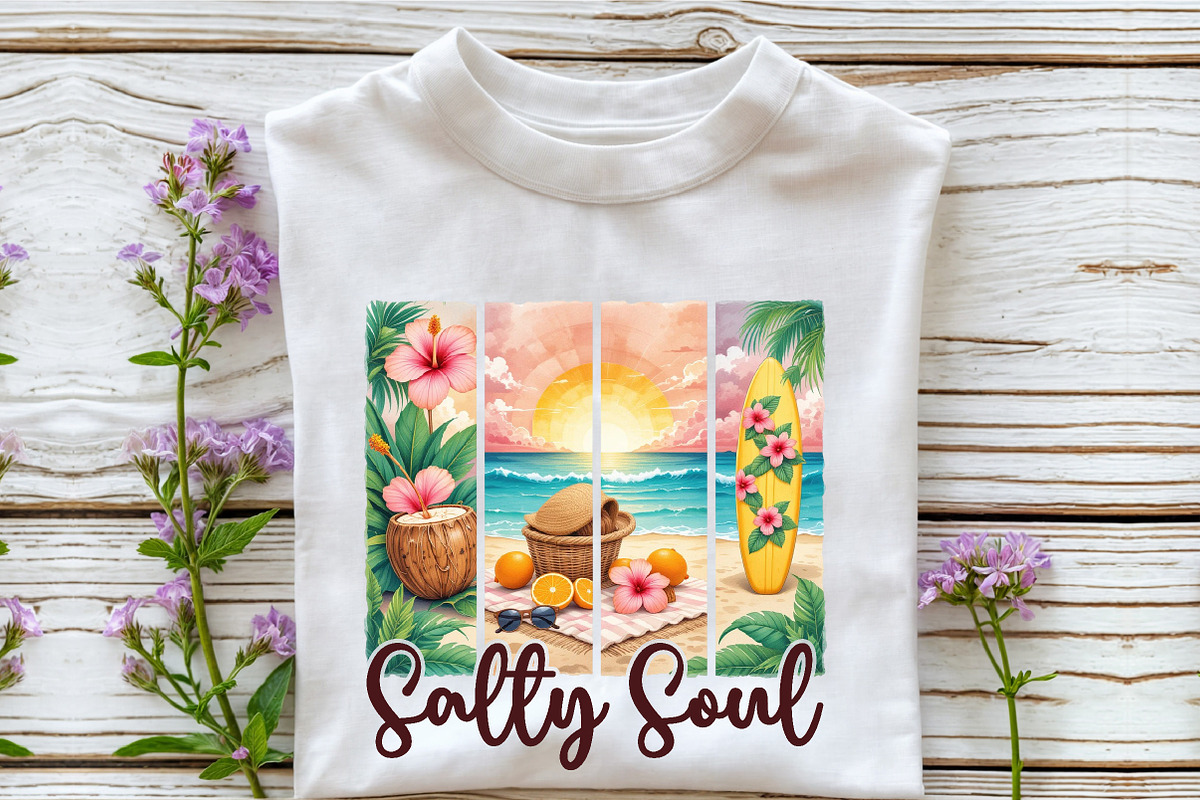 Summer Salty Soul Brushstroke, an Illustration by Rose Art (Photo 3 of 5)