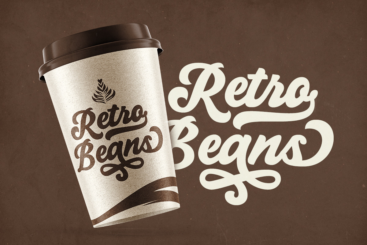 Retro Cooper - Vintage Bold Script, a Script Font by Bale Type (Photo 4 of 9)