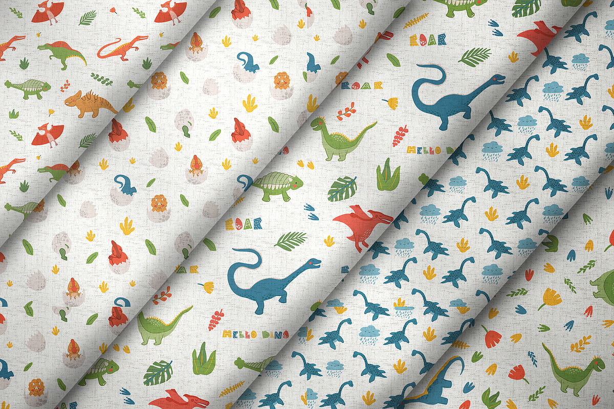 Cute Dinosaurs clipart bundle, an Illustration by ann_etc (Photo 8 of 9)