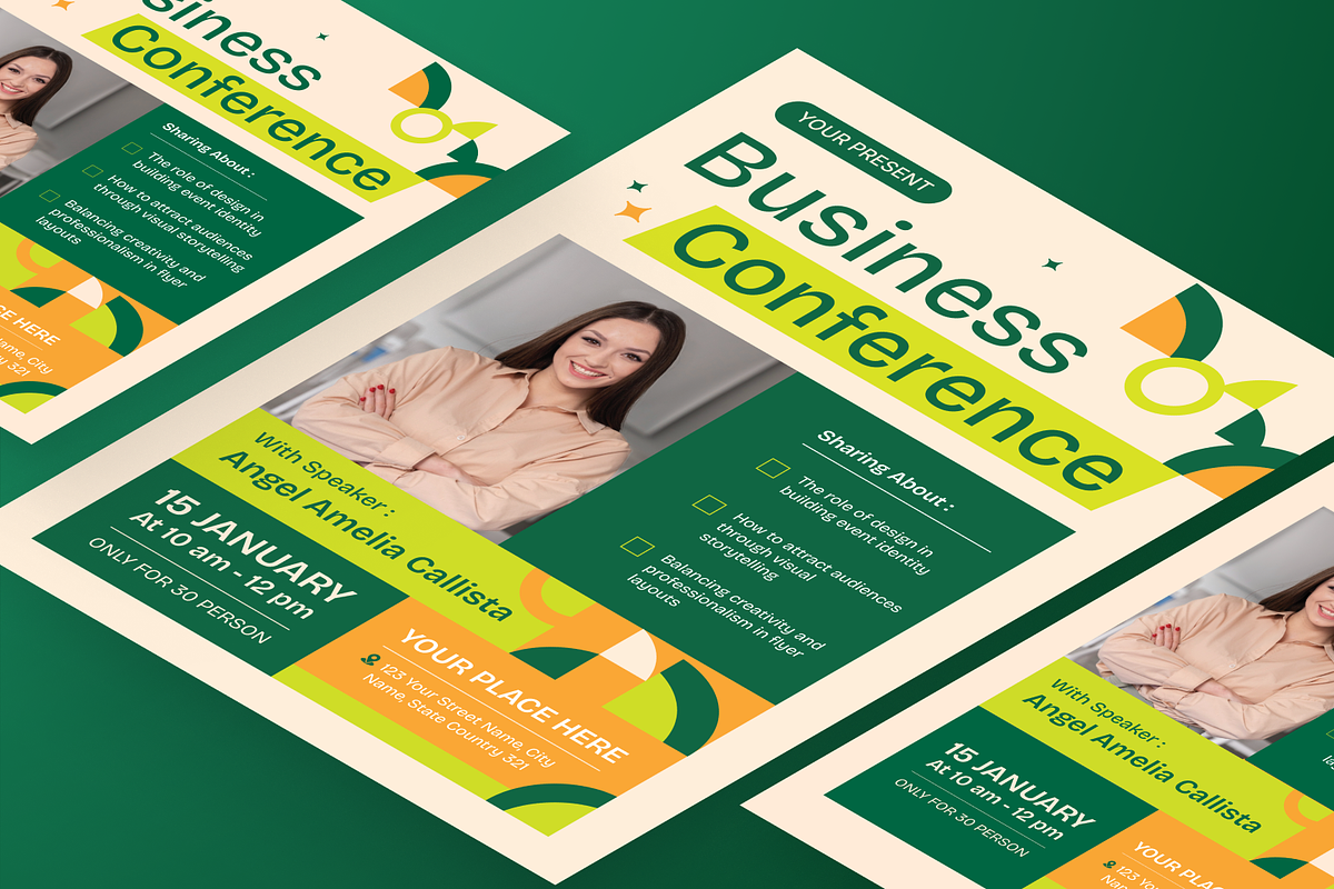 Business Conference Flyer Set, a Flyer Template by Annora Studio (Photo 4 of 6)