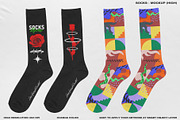 Socks - Mockup (High), a Merchandise Mockup by DaldSgh (Thumbnail 2 of 12)