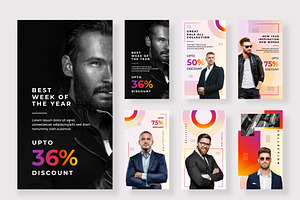 Men's Fashion Instagram Story, a Social Media Template by MightyDesign